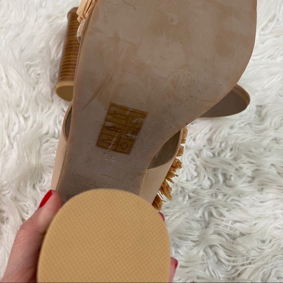 Anthropologie Sol Sana Casey Fringe Block Heels - Picture 5 of 10